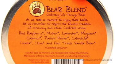 Amazon Bear Blend Ceremonial Herbs Ingredients